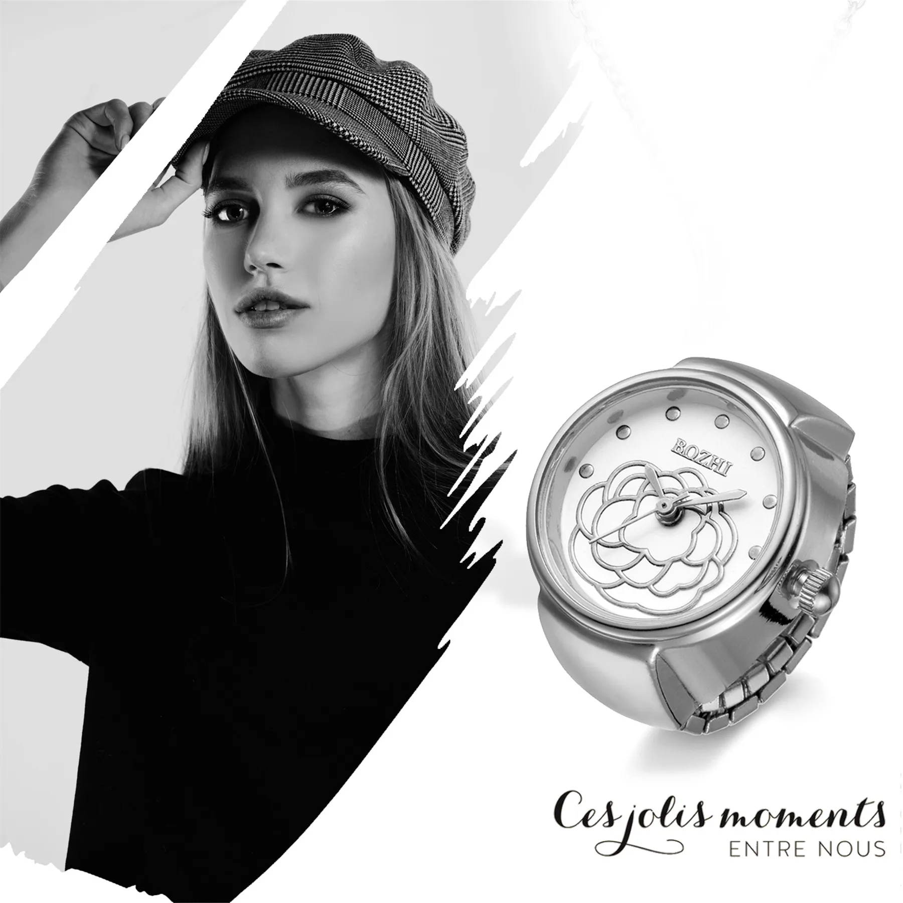 LANCARDO 새로운 도착 사랑스러운 크리스탈 나비 포켓 의료 간호사 시계 3 색 펜던트 매달려 석영 시계