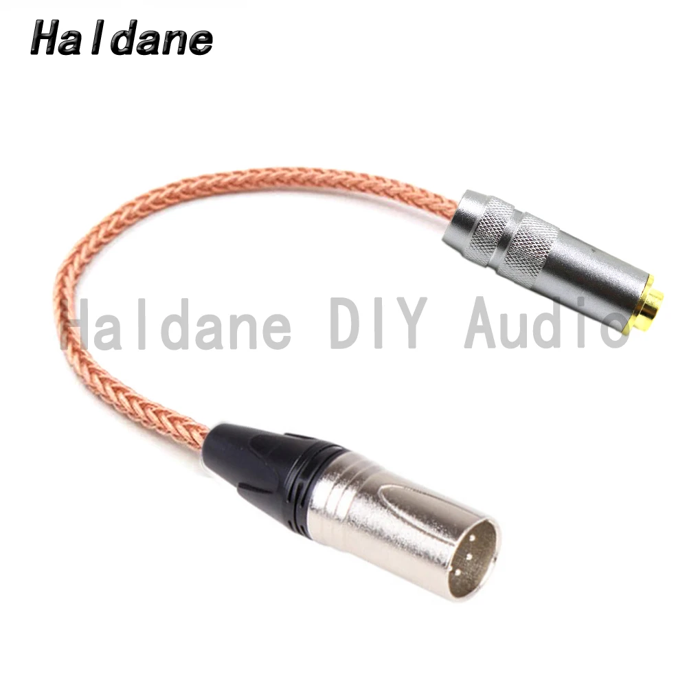 

Haldane 4pin XLR Balanced Male to 4.4mm TRRRS Balanced Female OCC Single Crystal Copper Audio Adapter Cable 4.4 to XLR Connector