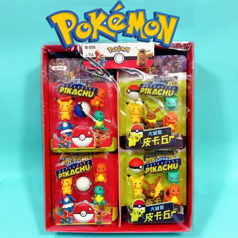 

Pokemon Pikachu Eraser Cartoon modeling Anime Figure Pikachu Cute Erasers Children Gift School Stationery Office Supplies Random