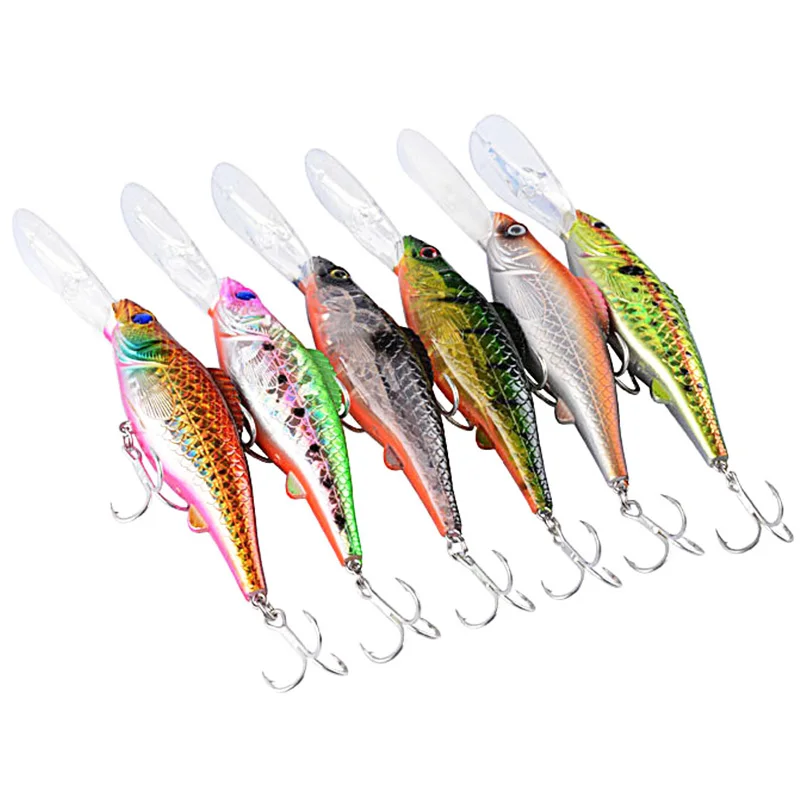 1PCS 12.5cm 14.8g Minnow Fishing Lure Artificial Hard Bait Floating Wobblers SwimBait Carp Striped Bass Crankbait Fishing Tackle