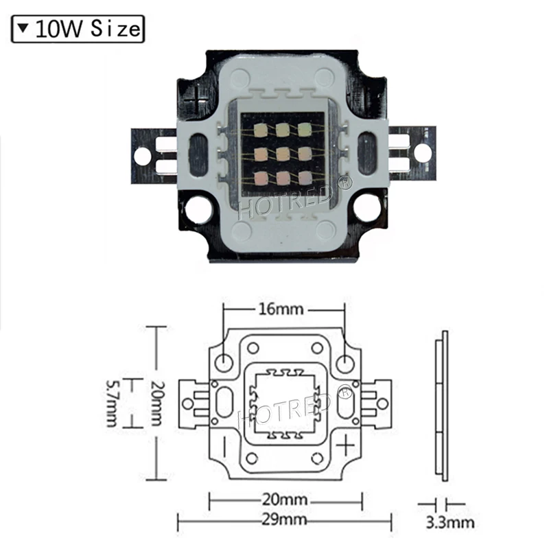 Imagem -04 - Luz de Led uv Ultravioleta 10w Raio Ultravioleta 365nm 375nm 385nm 395nm 410nm 420nm Lâmpada de Led de Alta Potência Mais 10w Não é Driver à Prova Dágua de 900ma