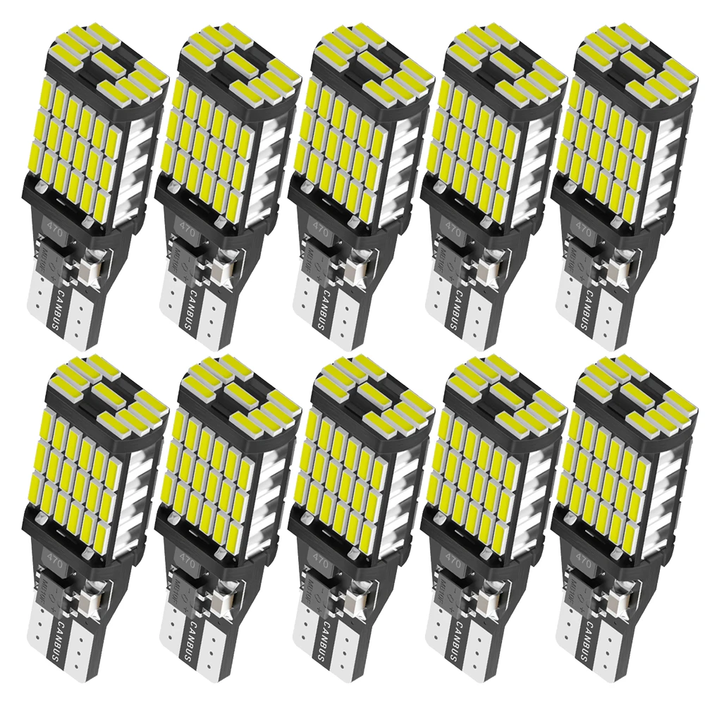 10 Stuks Canbus T15 921 W 16W Led Lamp Auto Back-Up Achteruitrijlichten Voor Hyundai Tucson 2017 Creta Kona Ix35 Solaris Accent I30 Elantra