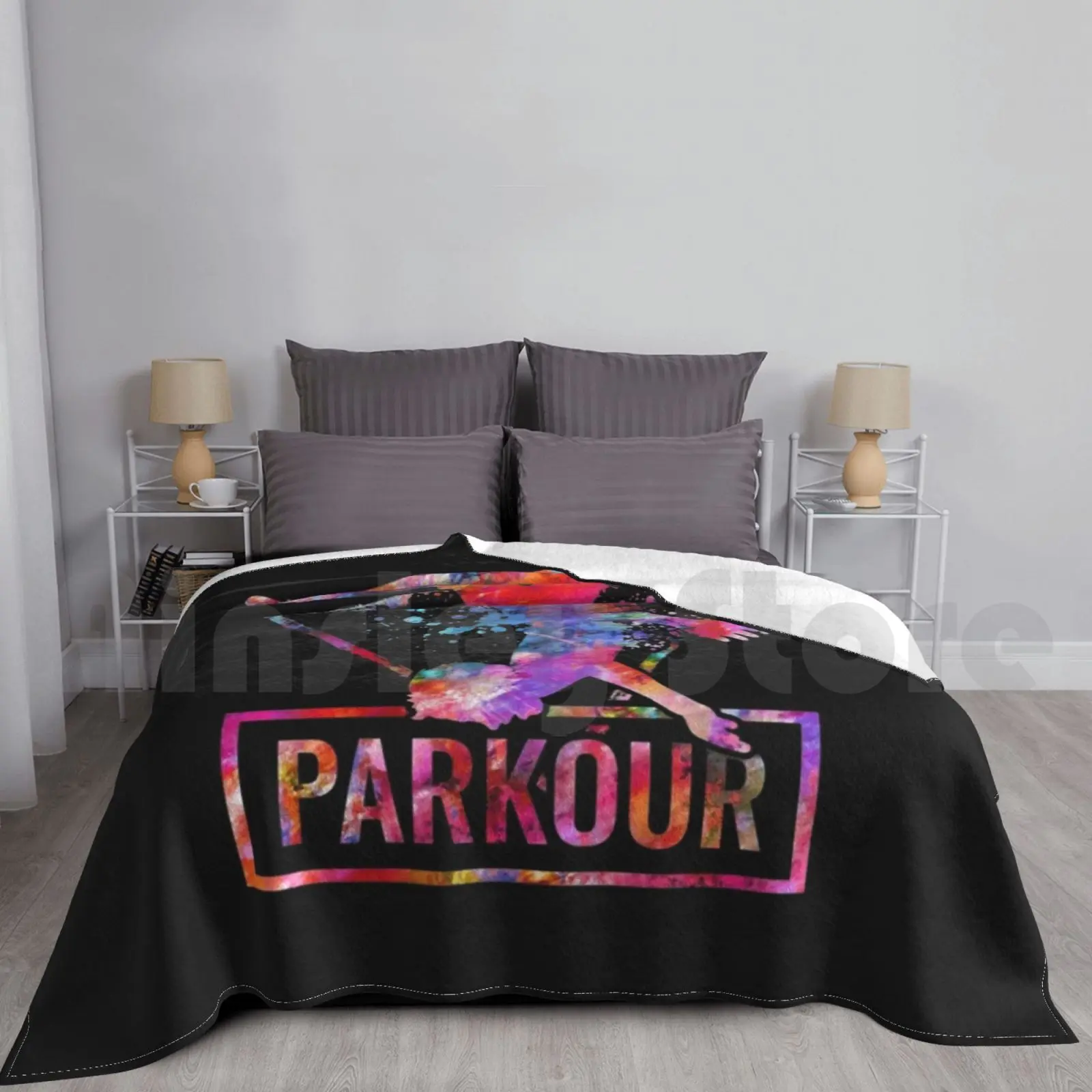 Parkour Blanket Fashion Custom Parkour Sports Games Extreme Sports Idea Martial Arts Athletics Gymnastics