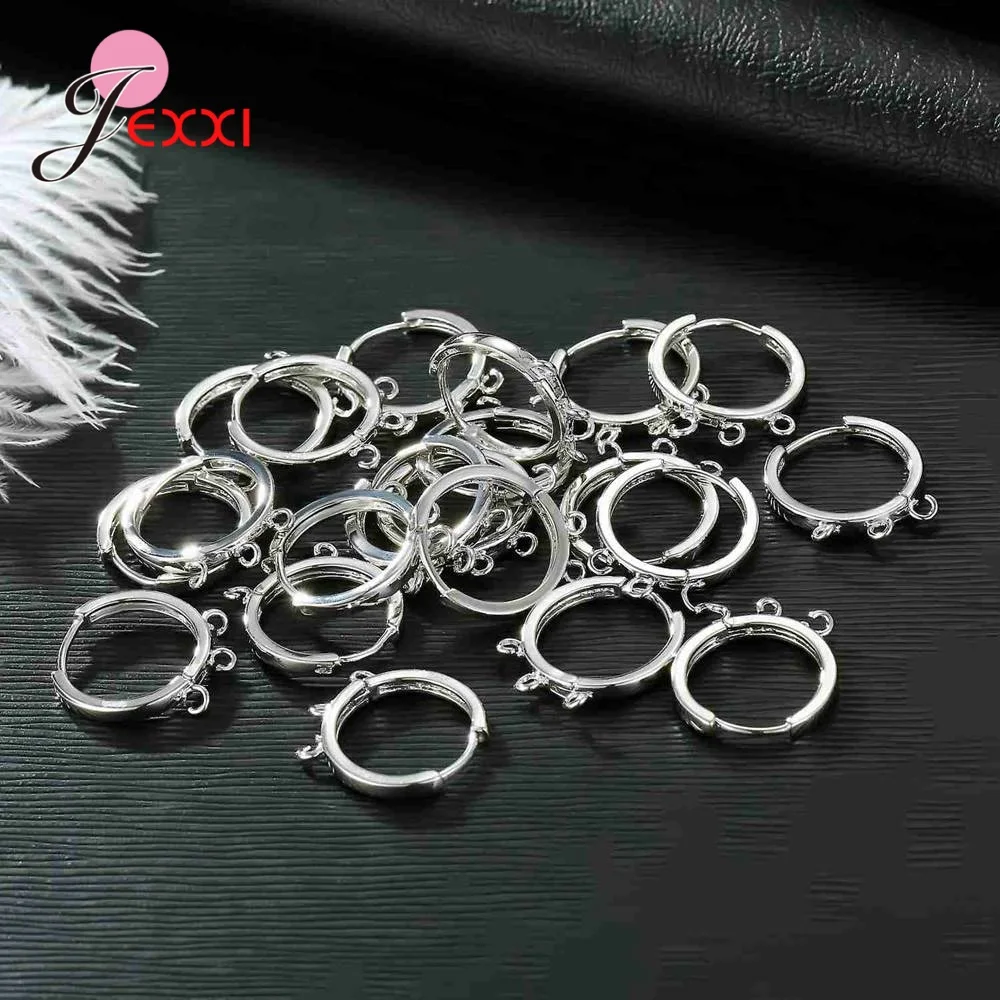 Fast Delivery Speed Genuine 925 Sterling Earring Findings High Quality Jewelry Accessory Components For DIY Jewelry