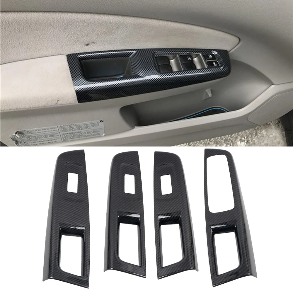 

LHD!! Fit For Subaru WRX / WRX STi 2007-2011 Car Accessories ABS Car Door Window Lift Switch Cover Trim 4pcs LHD!