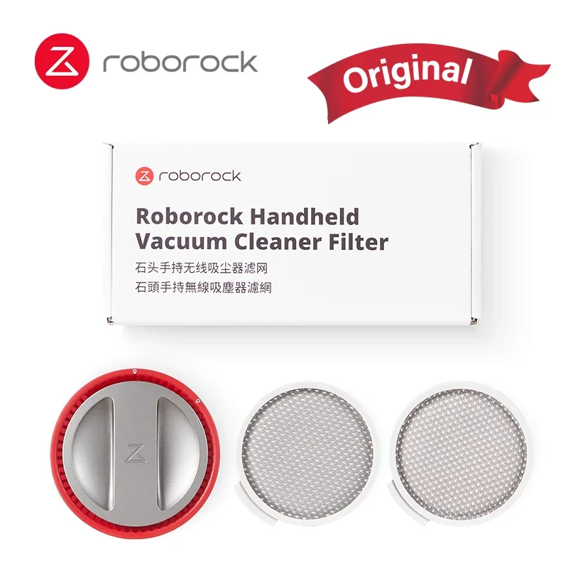 Original Roborock H6 HEPA Filter Part Pack Handheld Vacuum Cleaner Spare Parts Kits Front Cotton Filter WIthin Rear HEPA Filter