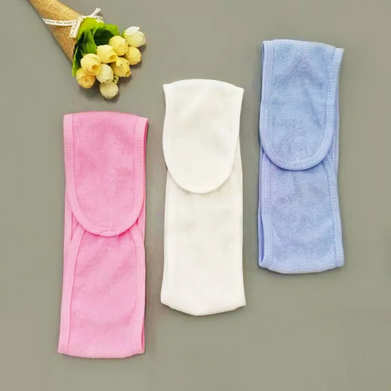 Perm Facial Headband Make Up Wrap Head Cloth Headband Adjustable Towel for Face Washing,Absorb Water Hairdresser Styling Tools