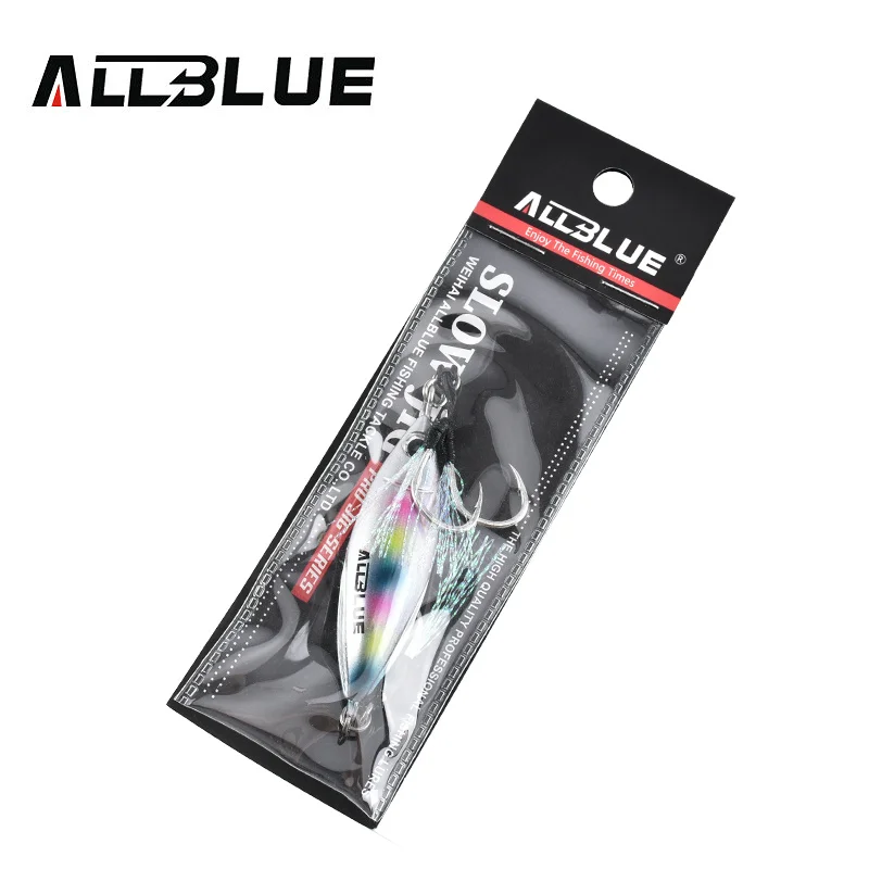 ALLBLUE New S-BENT Slow Jig Metal Casting Spoon 40G 60G Artificial Bait Off Shore Cast Jigging Fishing Tackle image 6