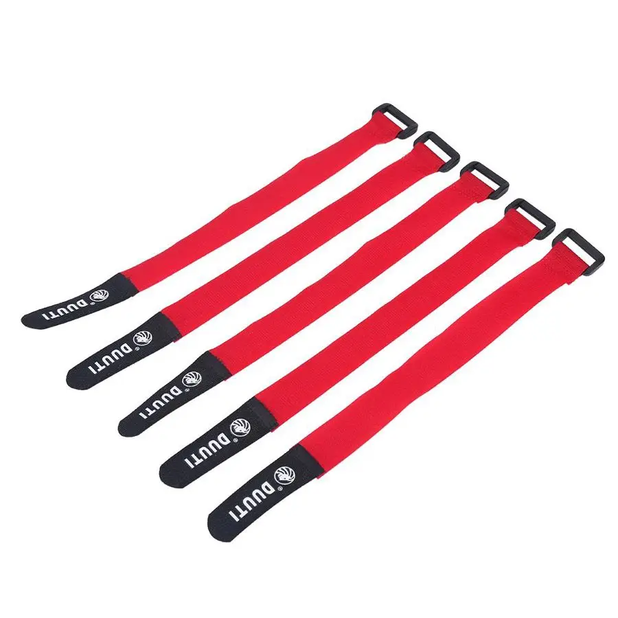 5Pcs Bike Tie Fixed Strap Cable Tie Fishing Rod Tie Holder Strap Suspenders Fastener Hook Loop Ties