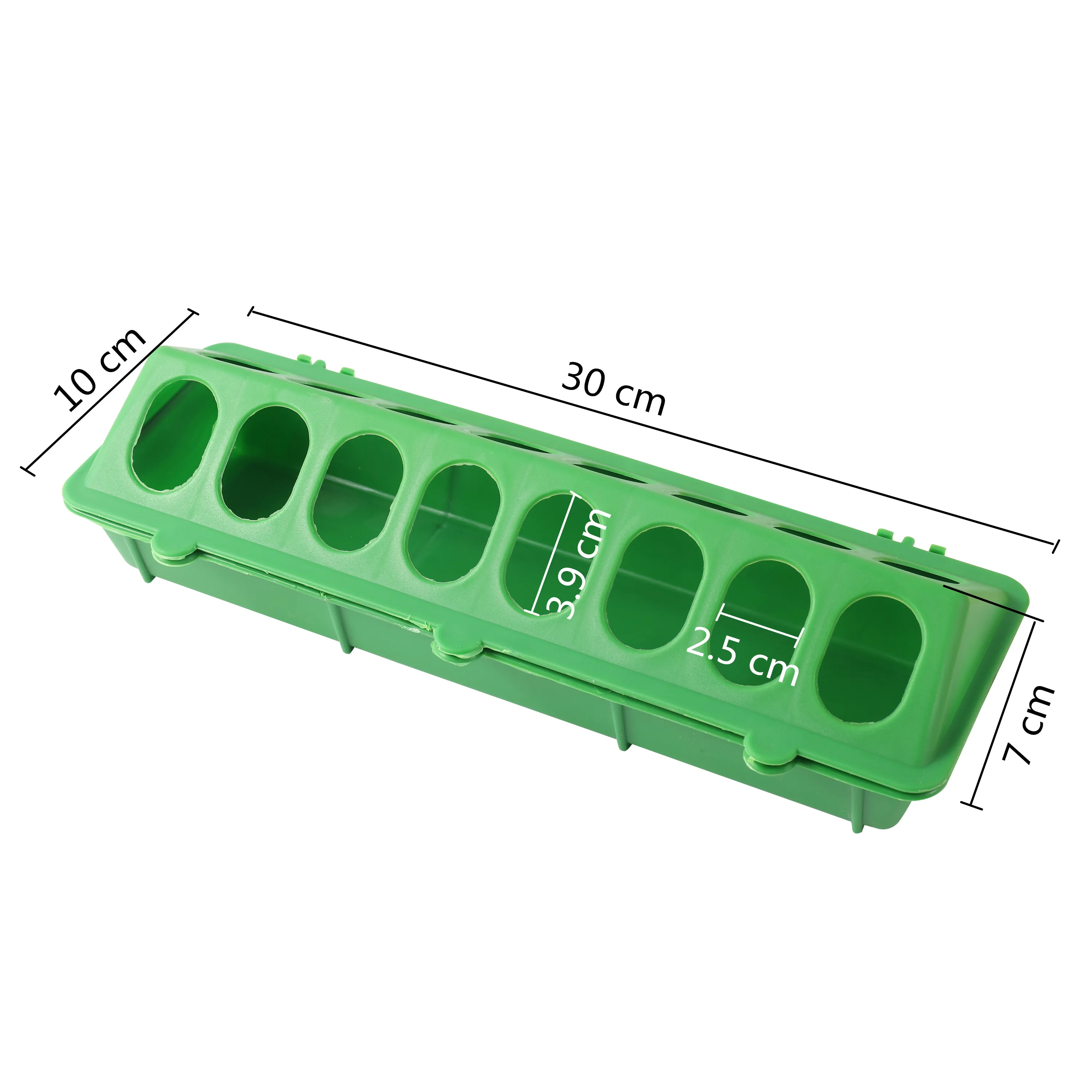 Pigeon Chicken Feeding Trough Drinking Trough Thicken Porous Rectangular Anti-spreading Feeding Trough Poultry Feeding Equipment