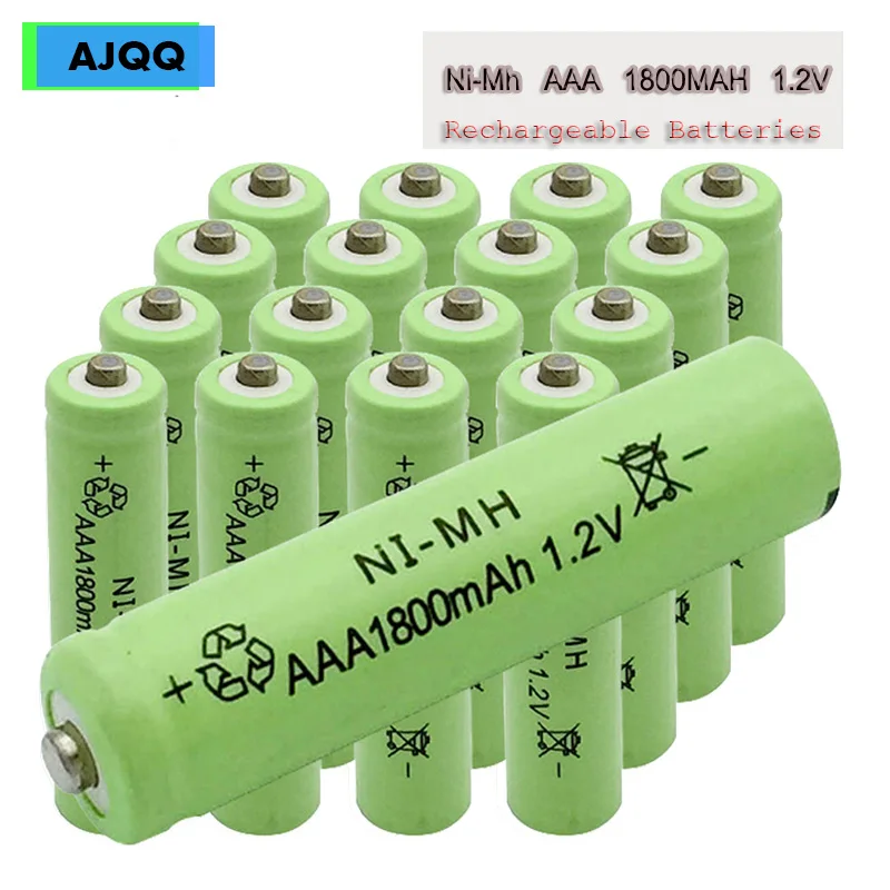 Cheap AJQQ pilas NI-MH aaa 1.2V 1800mAh Rechargeable Battery  Remote Control For Toy Mouse