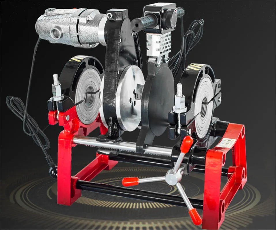 

Manual Hot Melt Hydraulic Two Ring Docking Machine PE/ PPR/ PB/ PVDF Pipe Butt Welding Machine