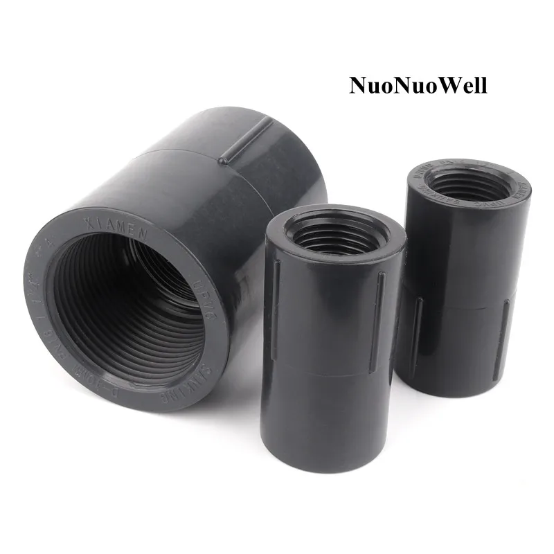 

1pc Both Side 1/2"~1 1/4" Female Thread Hi-Quality UPVC Direct Connector Garden Water Pipe Connectors Irrigation Tube Joints