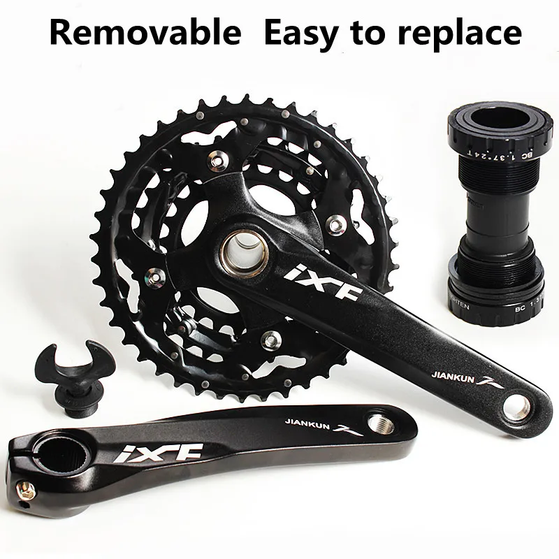 IXF Mountain Bicycle CrankSet 170mm 27/30 Speed 24-32-42T 3-Gear Hollow Integrated Chainwheel MTB Crank Bike Parts