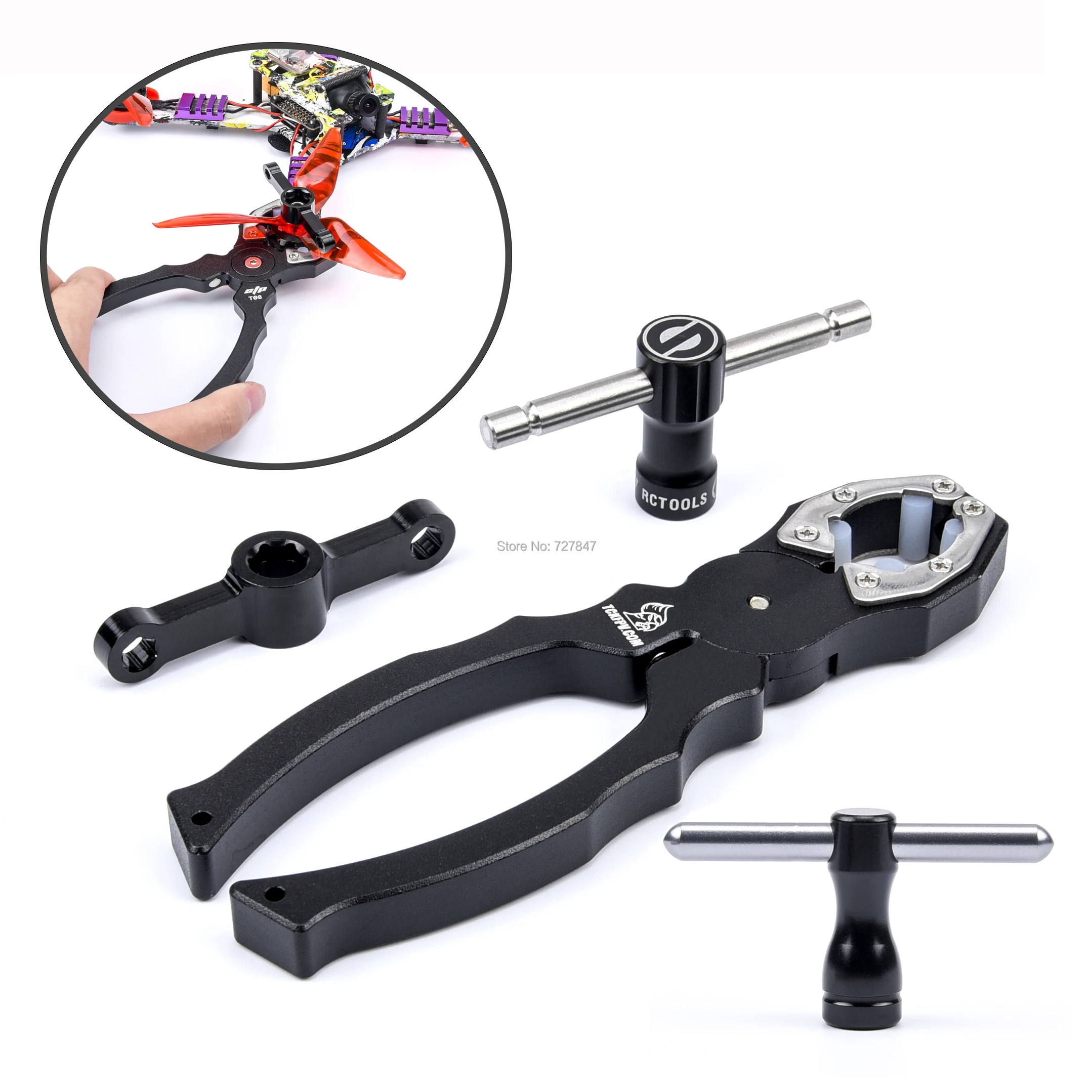 M3/M4/M5 Lock Nuts Props Adapter 2204 Motor Bullet Cap Quick Cap / Propeller Removal Tool Motor Grip Plier RC  FPV Racing Drone