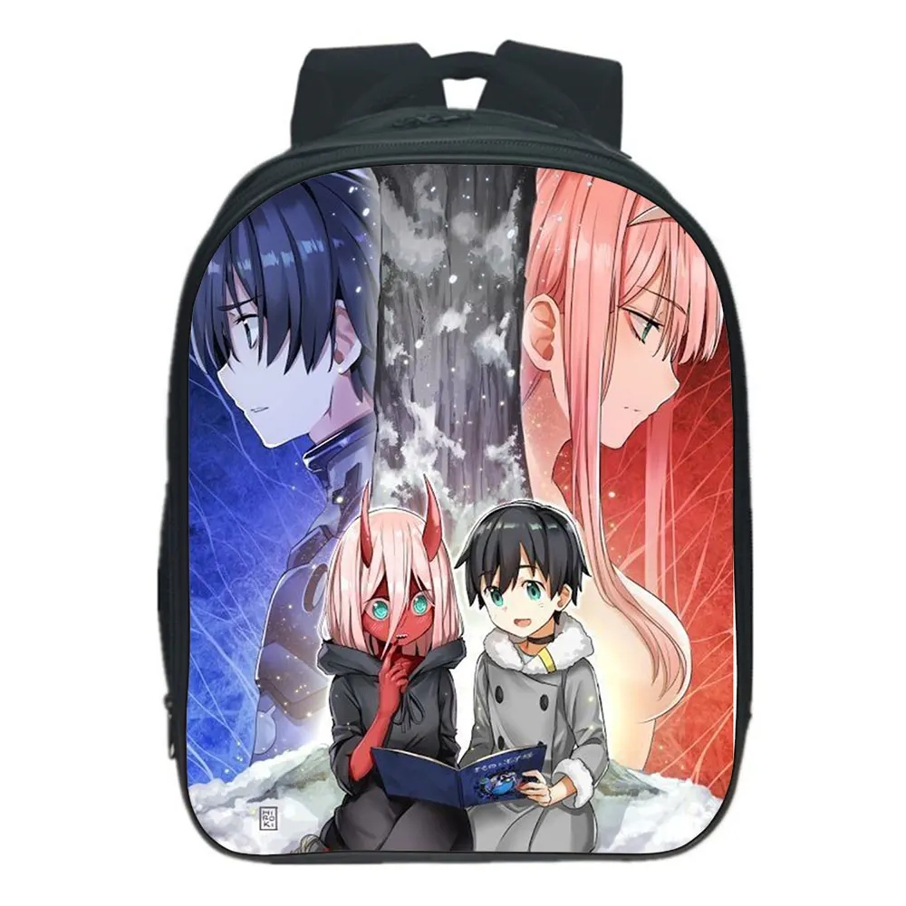 Darling In The FranXX Knapsack Girl Toddler Cartoon Backpack Baby Children Toddler Rucksack Mochila Girl gift.Support Custom