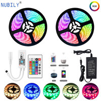 Waterproof LED Light Strip Kit SMD 5050 5M 10M Tape Ribbon RGB WiFi Wireless Smart Phone Control Strip Lights  Work with Alexa