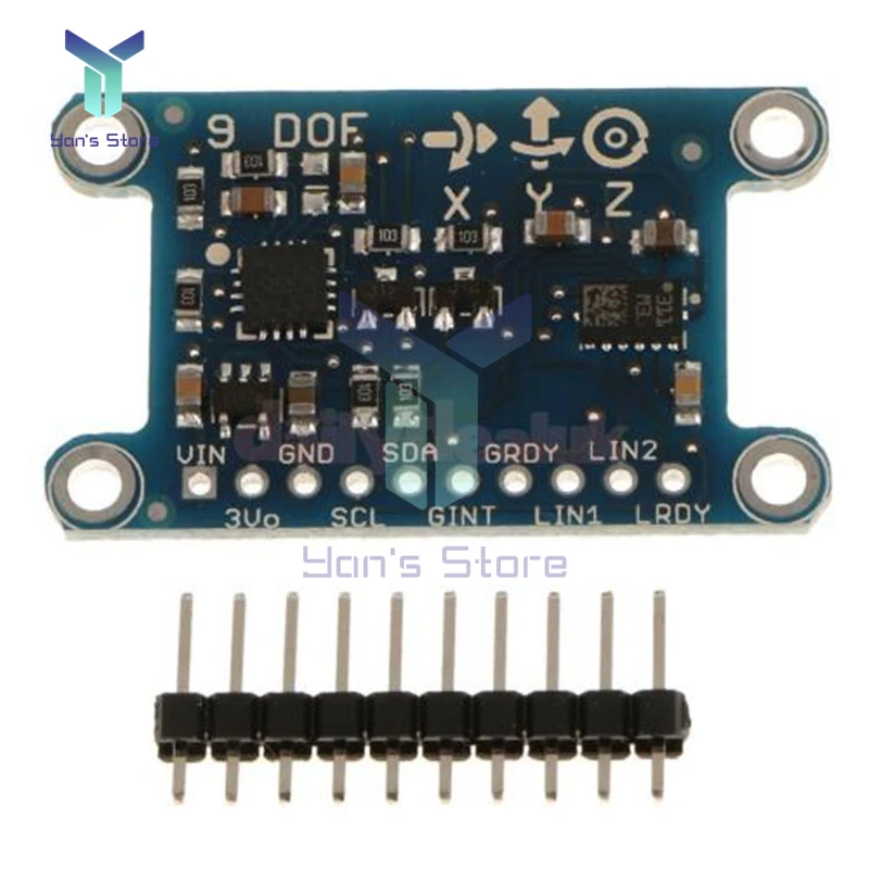 9 محاور IMU L3GD20 LSM303D وحدة 9DOF بوصلة تسارع جيروسكوب رقمي مستشعر لاردوينو 3-5 فولت IIC/SPI بروتوكول لتقوم بها بنفسك عدة