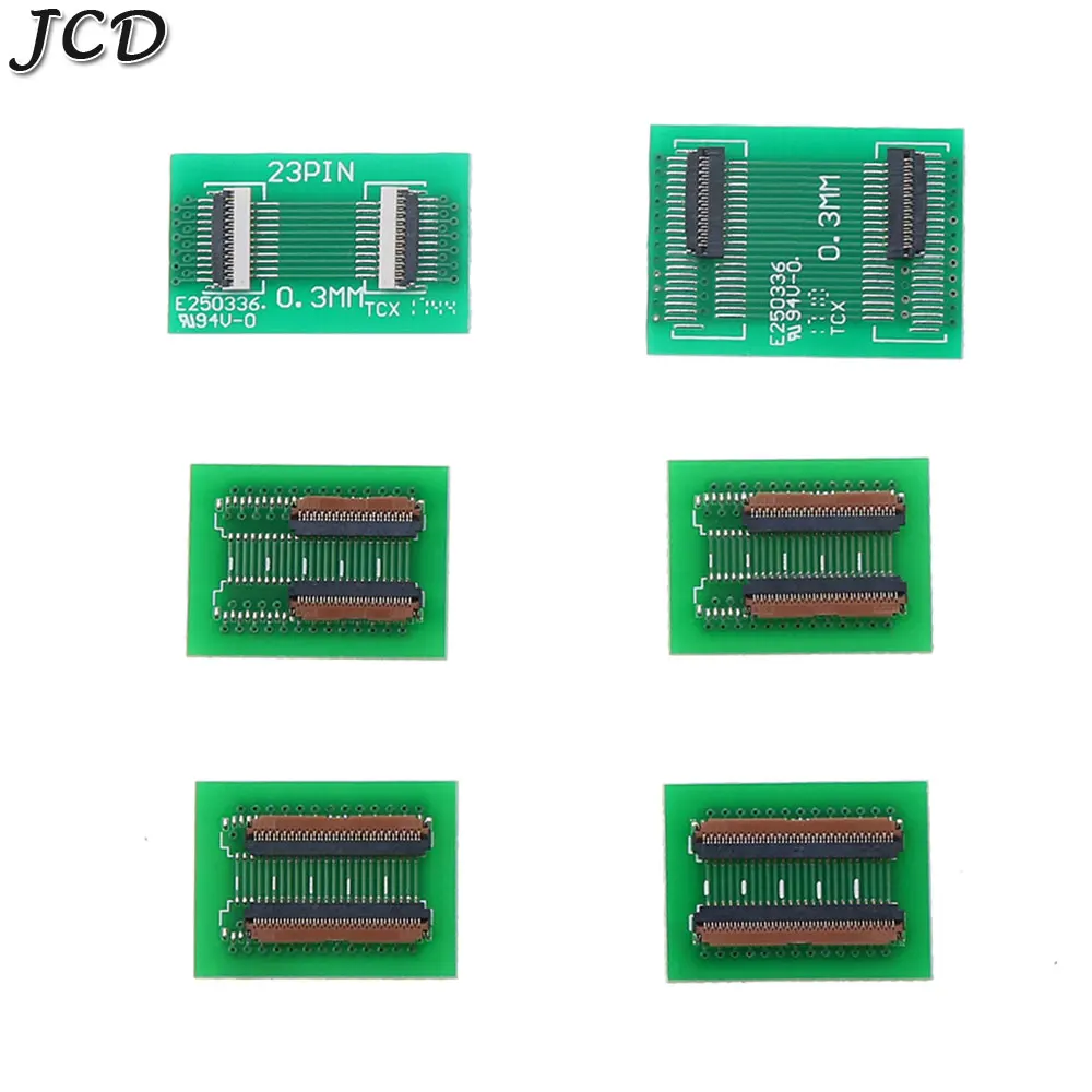 JCD 1PCS FPC FFC Flexible Flach Kabel Extension Board FPC Adapter 0,3mm Pitch 25 31 39 45 51 PIN Stecker 0,3mm