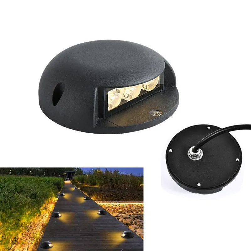 2PCS LED Underground Light Outdoor IP65 Ground Garden Path Floor Yard Stair Steps Spotlight Landscape 3W 2W DC12V AC110V AC220V