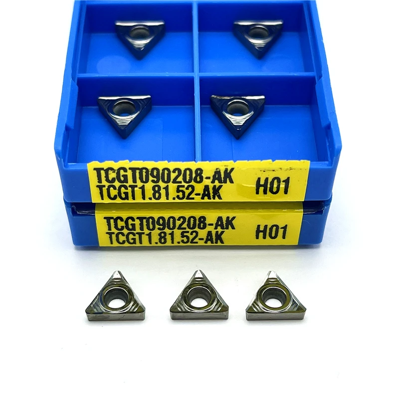 TCGT090202 TCGT090204 TCGT090208 AK H01 SDrill เครื่องมือเครื่องกลึงอะไหล่พิเศษกลึงคาร์ไบด์ TCGT 090202 090204 090208