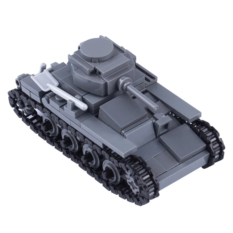 World War 2 Japanese Tank Soldier Figures Building Blocks Military 94-type Armored Vehicle Parts Army Mini Bricks Toys Kid Gun