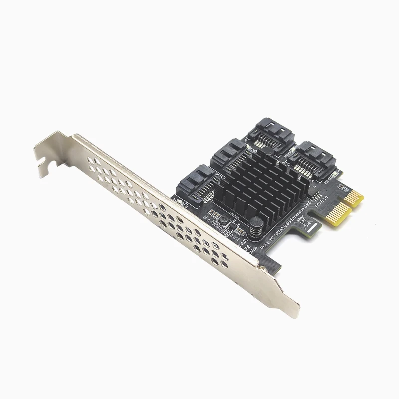アダプター4ポート,sata3.0,6g,pci Express,x1コントローラー,拡張カード,asm1064