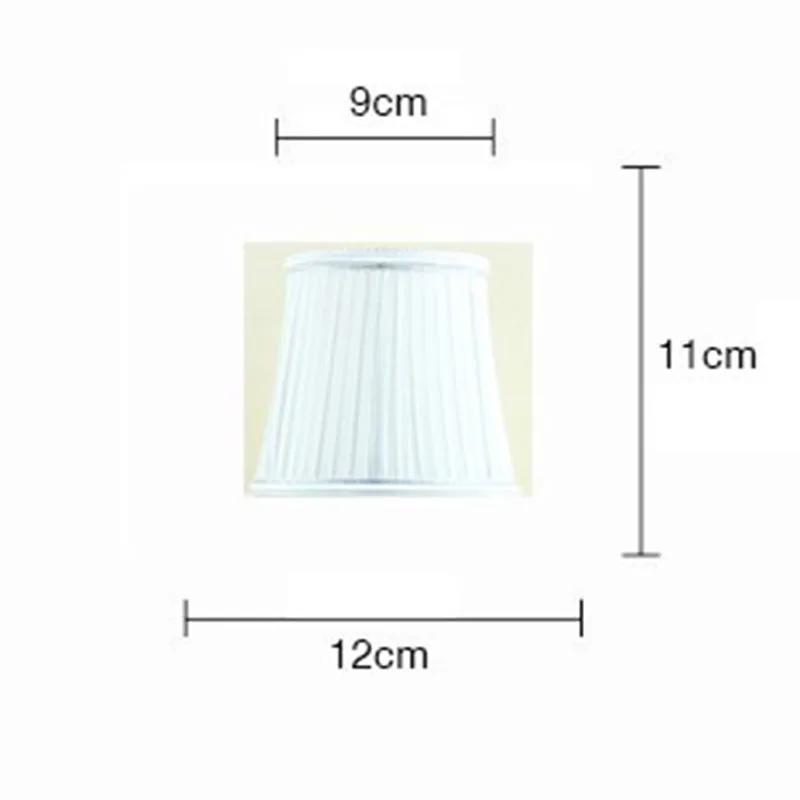 DIA12cm Mini Pleated Lace Lampshades,DIY Fabric Lamp Shade For Chandelier Wall Lamp, Clip On