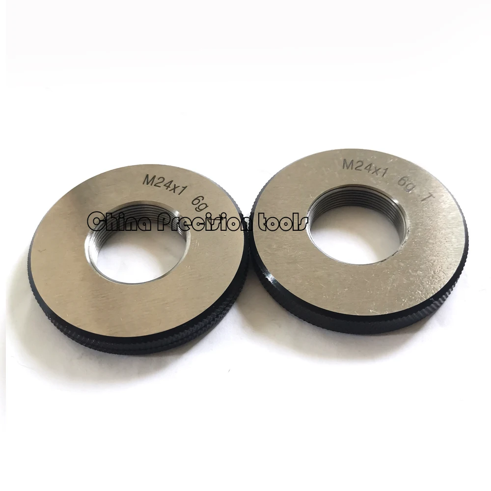 Imagem -05 - Conjunto de Anel de Rosca Métrica 6g M18 M20 M22 M24 M25 M26 M27 M30 go Nogo Parafuso Fino Calibre M18x1.5 M18x1 M20x1.5 24x1 M26x1