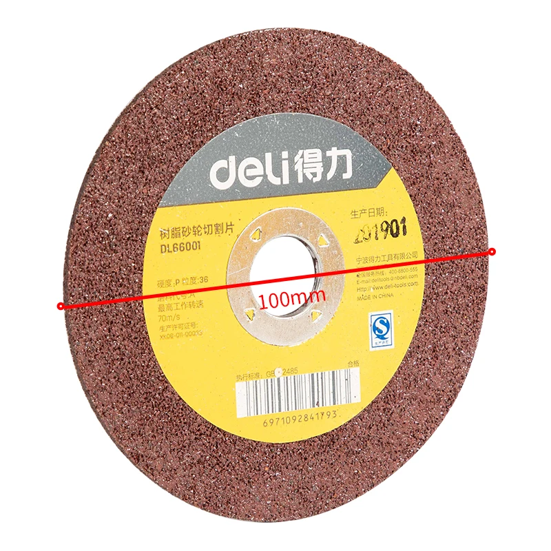 deli 100mm Metal Cutting Wheel Resin Cutting Angle Grinder Disc Ultrathin for Metal Iron Stainles Steel Grinding Blade Cutter