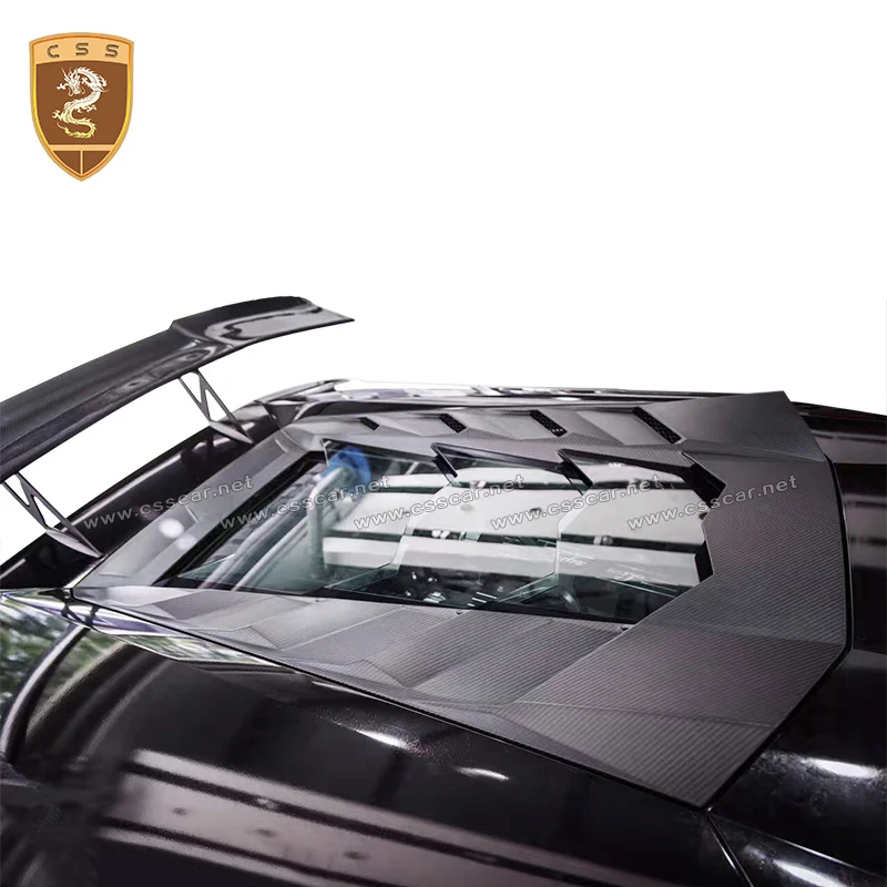 

Newest For Lambogini LP610 Full Carbon Fiber Rear Engine Hood Huracan lp610 Transparent Engine Bonnet Cover Car Decoration