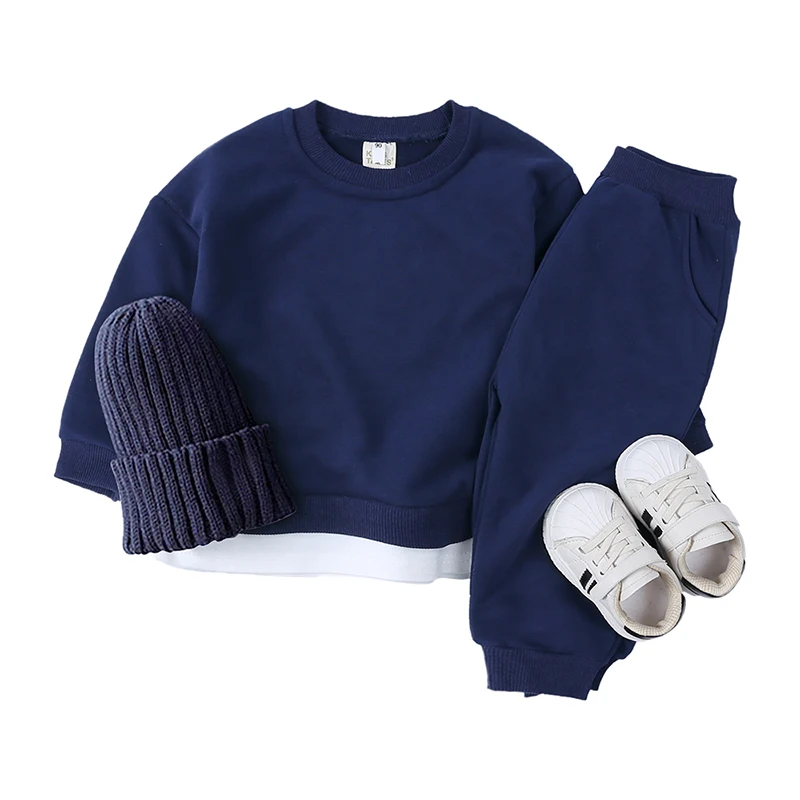 2026 kinder Kleidung Baby Mädchen Junge Outwear Sets Kinder Outfits Sport Sweatshirt Kleinkind 2 Stücke Koreanische Loungewear Pullover Anzüge – Detail 3