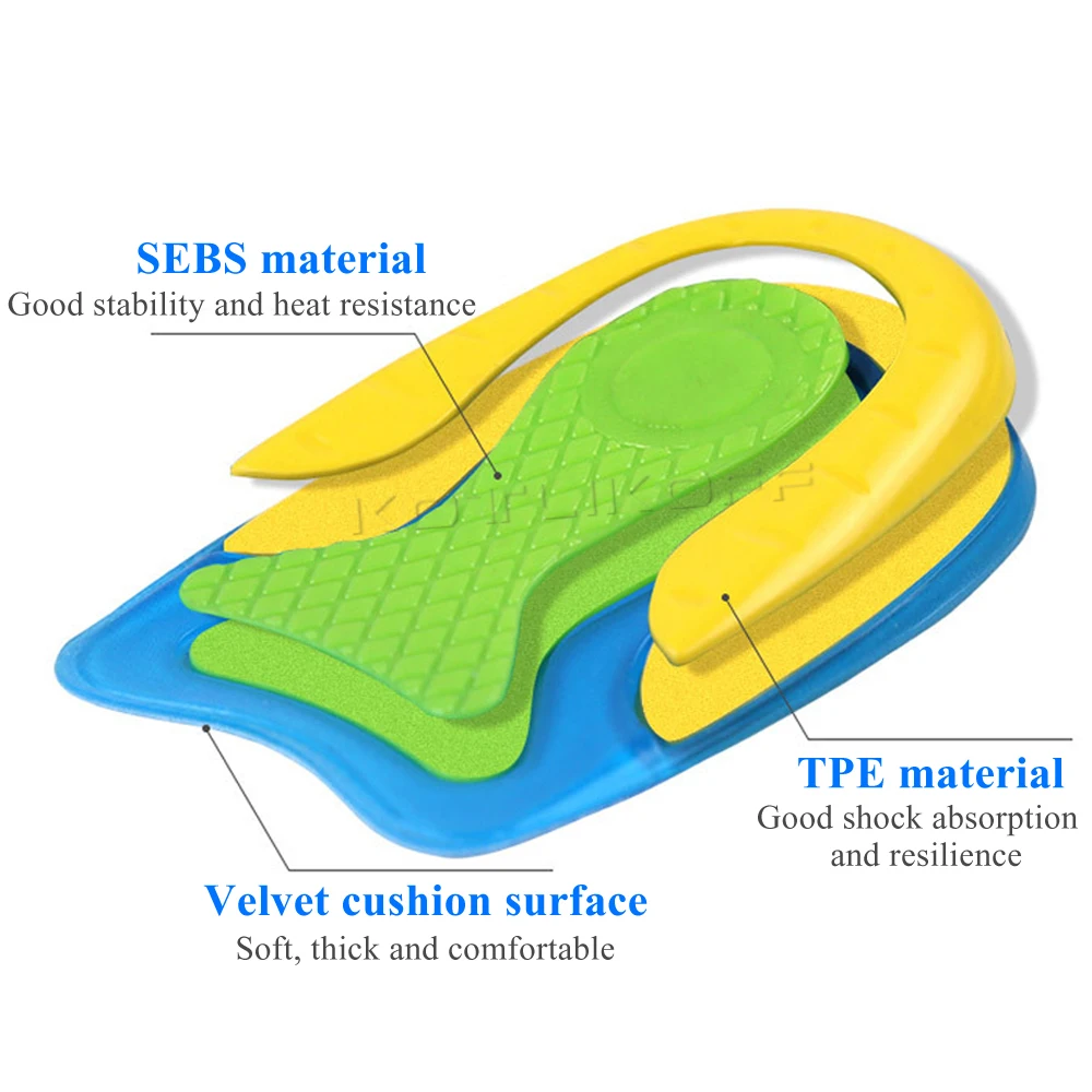 Silicone Gel Insoles For Heel Spur Plantar Fasciitis Insoles Shock Absorption Comfortable Shoe Insoles Gel Soft Heel Cup Insert