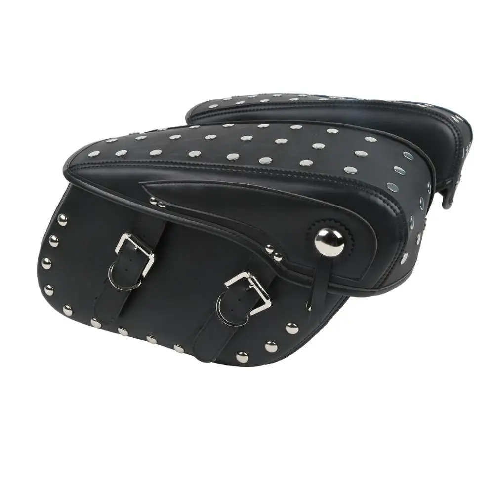 

Motorcycle PU Leather Saddlebags For Harley Dyna 2008-2017 Sportster 1982-2018 Softail 1984-1999