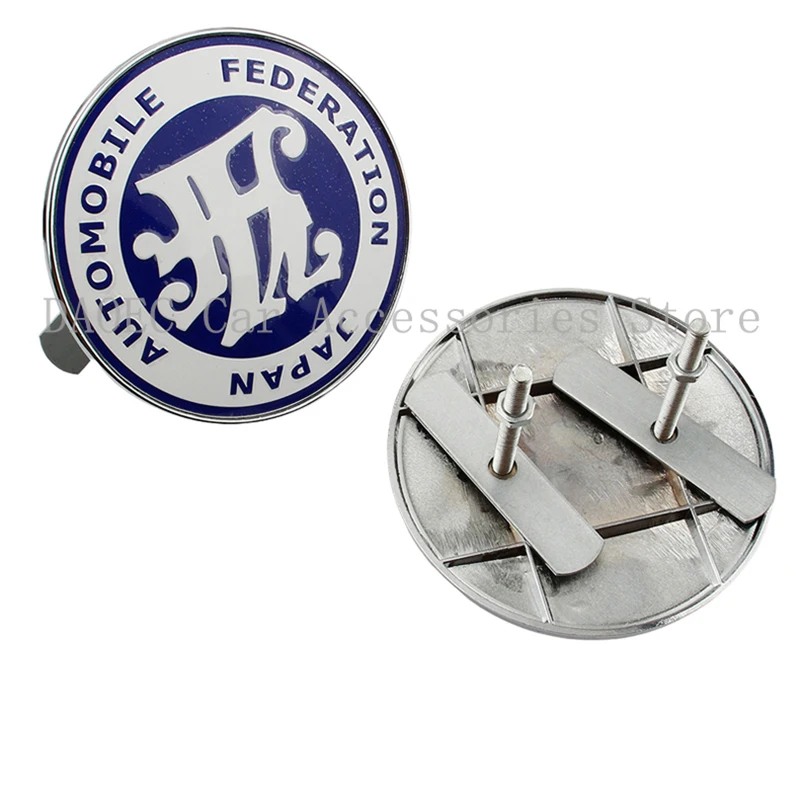 Car 3D Metal Decals Sticker JAF Logo Japan Automobile Federation Car Front Grill Badge Emblem Styling Stickers Accessories