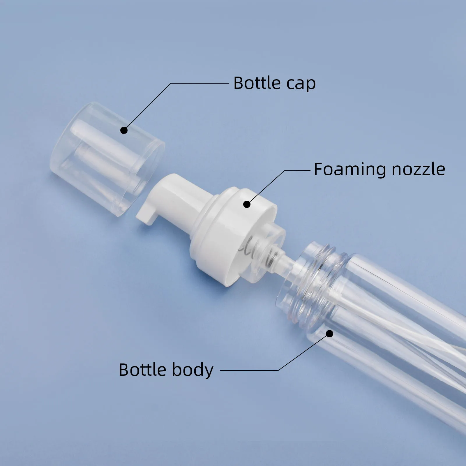 Atomus 1pc 2pcs 200ml dispensador de espuma plástica recarregável reutilizável portátil para viagem recipiente líquido spray garrafa fazer ferramenta