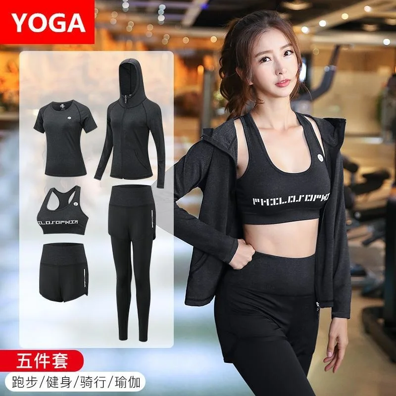 

Two Piece Set Women Yoga Yoga Clothes Women's Spring Summer Sports High Red Fashion Running Conjuntos De Mujer Ensemble Femme