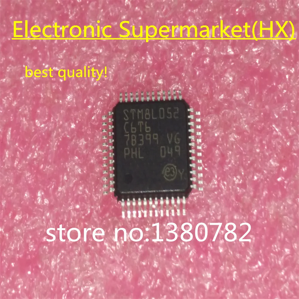 

Free Shipping 10pcs-50pcs STM8L052C6T6 STM8L052 QFP-48 IC In stock!