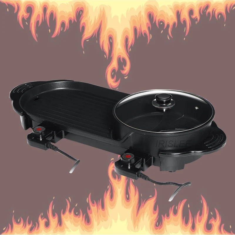 

Hot Pot Barbecue One Pot Roast One Pot Home Non-Stick Electric Grill Smokeless Barbecue Tray Electric Baking Pan