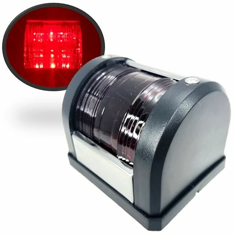 ISURE MARINE Boat LED Navigation Light Green Starboard Red Port Surface Black