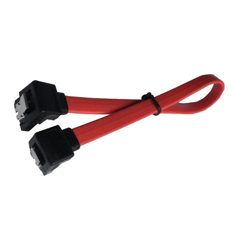 SATA 90 grados 7P a SATA90 grado 7P hembra cabeza roja de 6G Cable para disco duro