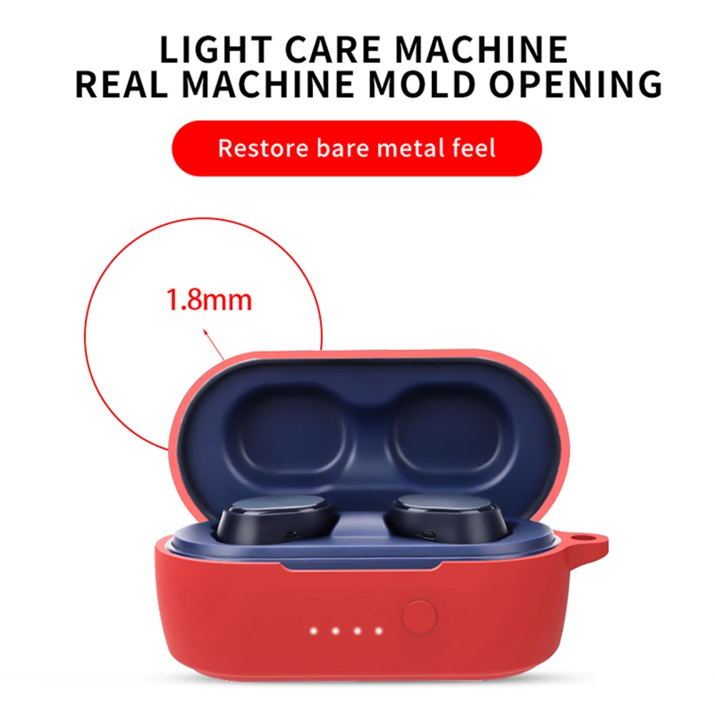 Wireless Headphone Cover Protector Shell Wireless for Skullcandy Sesh Earphone Protective Keychain Case