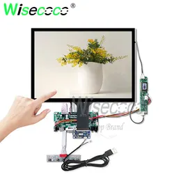 Wisecoco-pantalla LCD de 15 pulgadas, módulo de pantalla táctil 1024x768, 4:3, VGA, LVDS, placa de controlador Compatible con HDMI