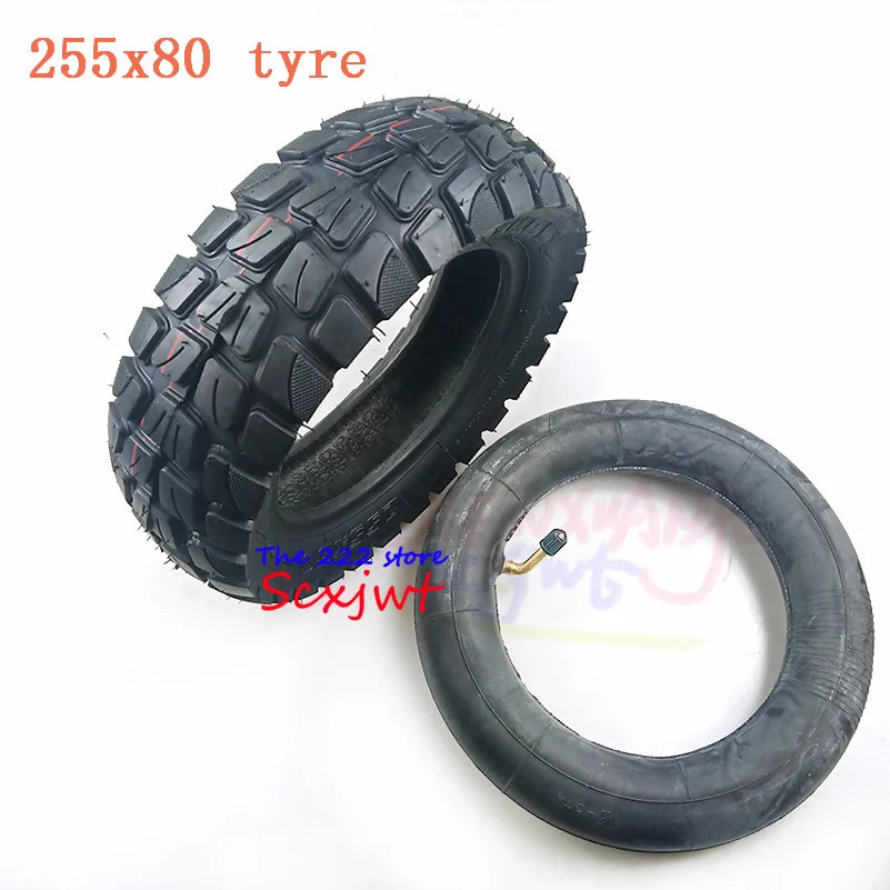 High quality Off-road tire 10 inch Pneumatic outer Tyre Inner Tube 10x3.00-6 255x80 for ZERO 10X and Mantis Electric Scooter