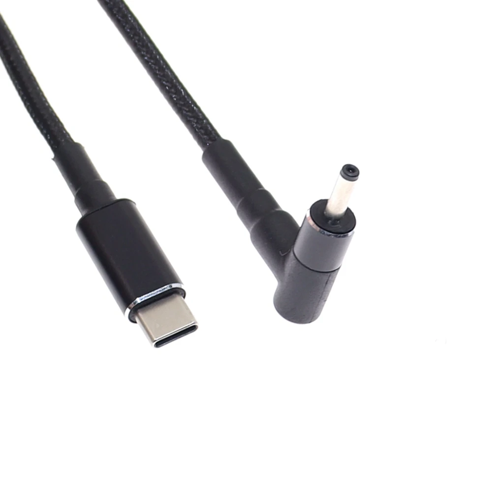 100W USB C Type C Male to DC 3.0x1.1mm Male PD Charger Connector Adapter Notebook Cable for Samsung Acer for Asus 1.8m