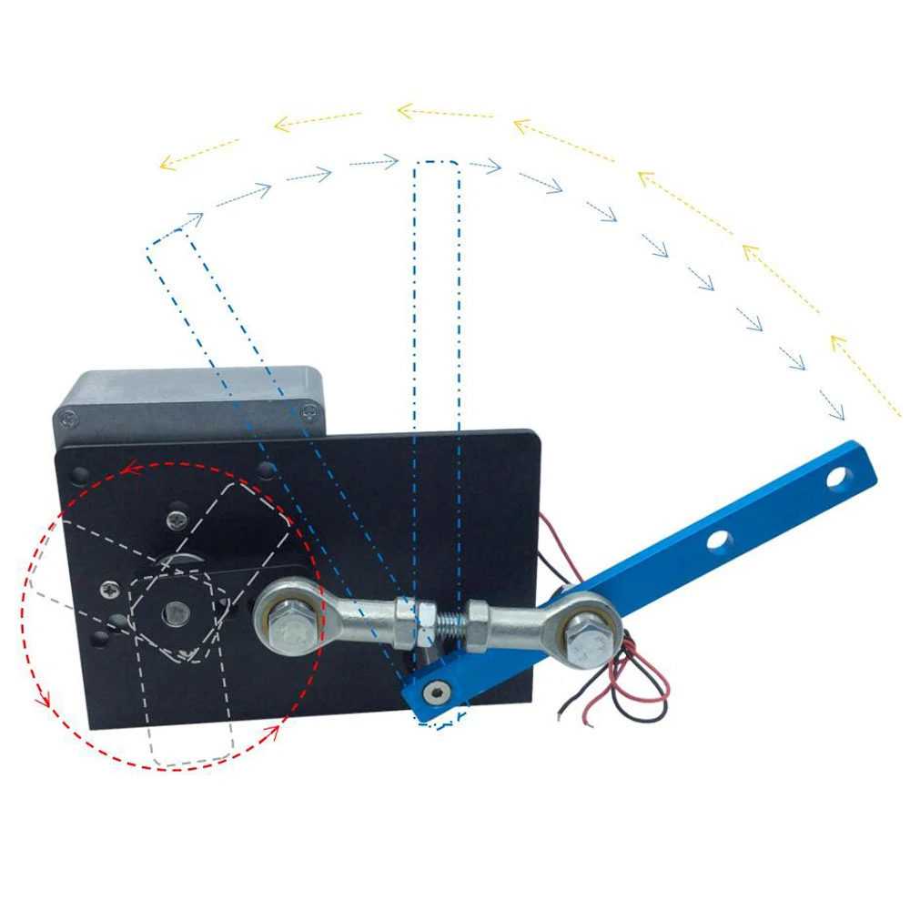 DC 12V/24V Automatic Wobbler Machine Engine Reciprocating Motor 35/60/90 degrees Variable for DIY Spraying Lab Testing Craft