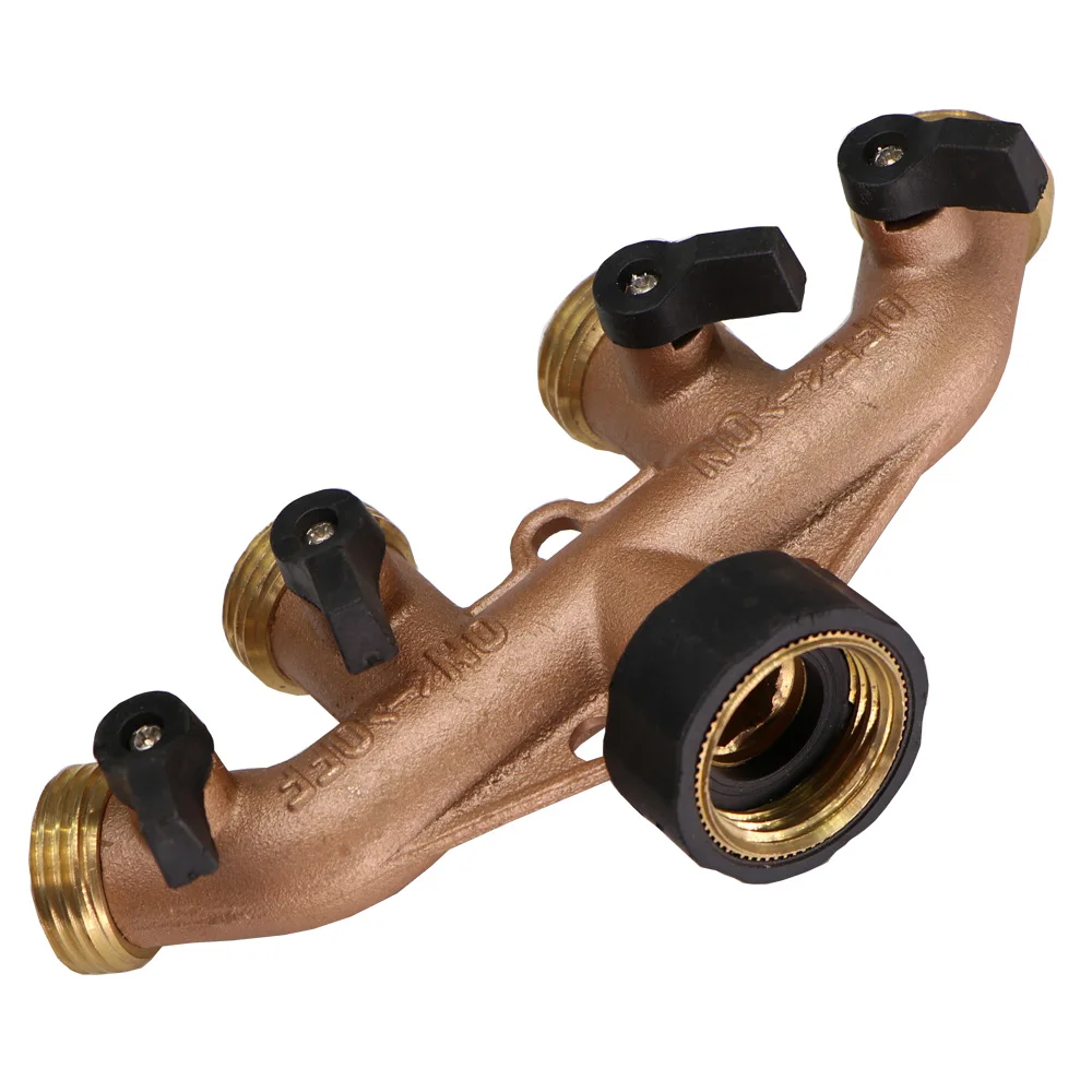 Tap Water Pipe 4 Way Splitter 3/4\