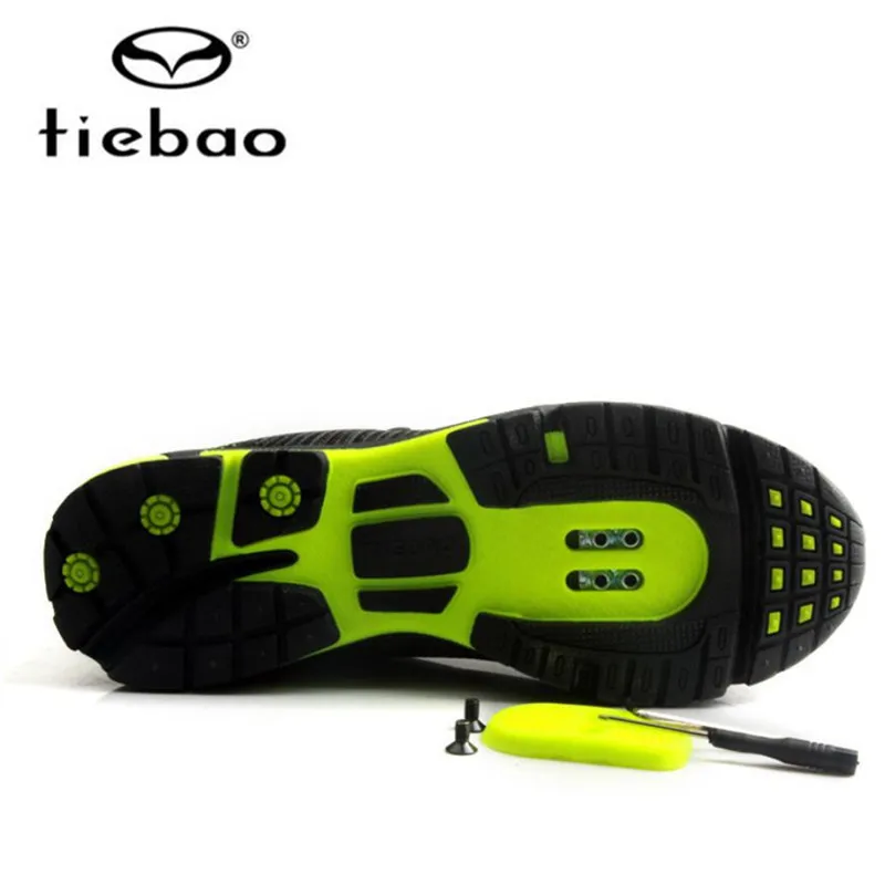 Tiebao obuwie rowerowe Self-lock MTB oddychająca siatka górne buty rowerowe wypoczynek na świeżym powietrzu buty rowerowe mężczyźni Sneakers