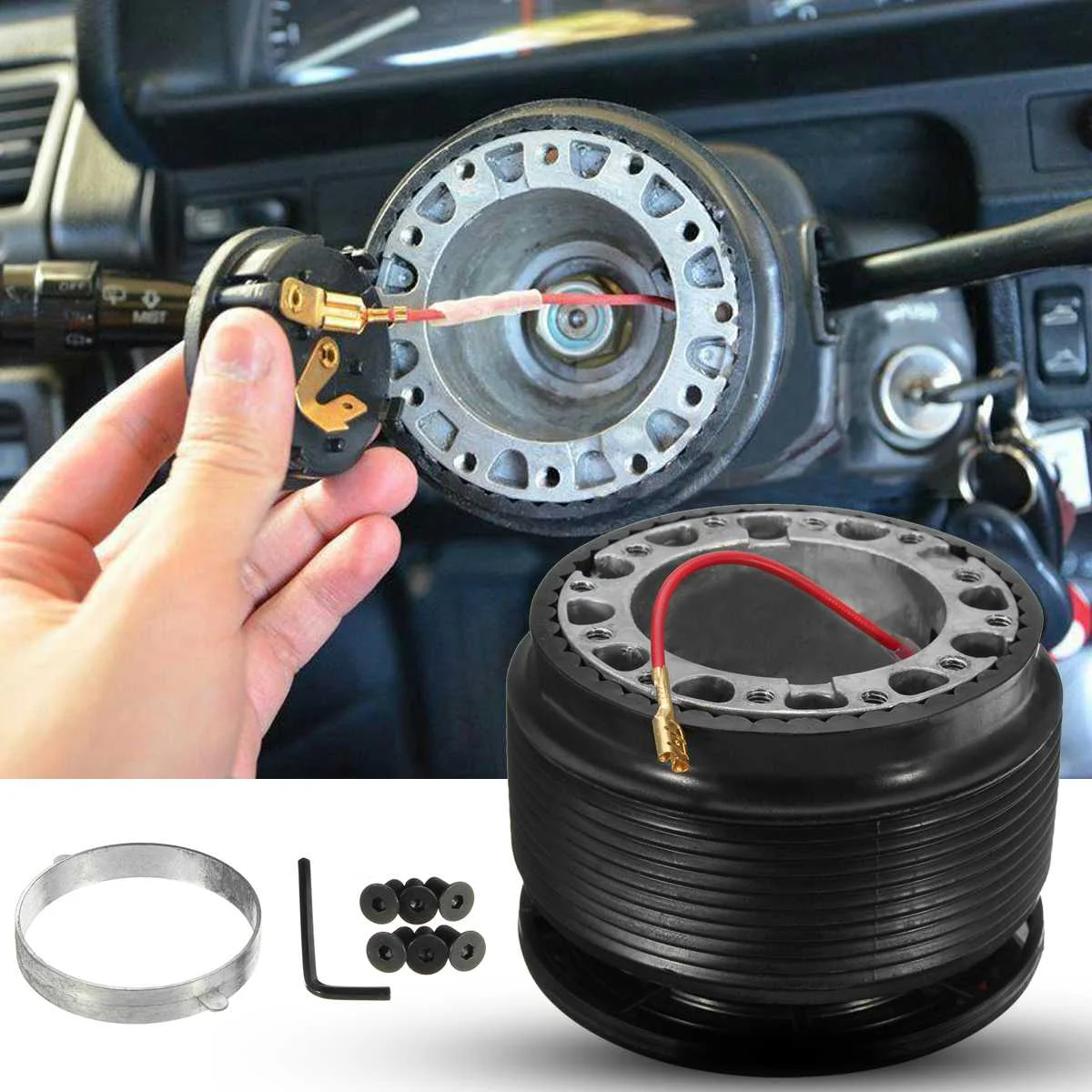 Steering Wheel Racing Hub Adapter Boss Kit Fit for Mitsubishi Lancer CE Evolution IV V VI FTO