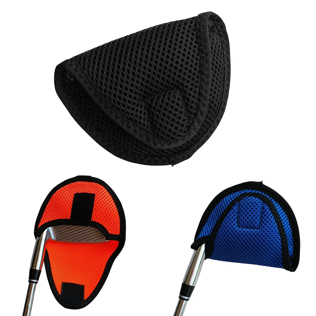 Portable Mallet Putter Cover washable Golf Club Headcover Replacement with  - various colors